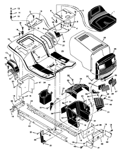 Part Location Diagram of F-97748 Murray Parts List